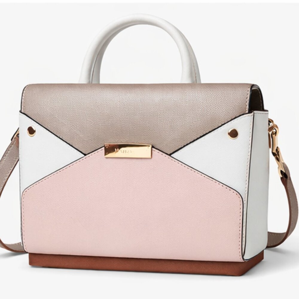 Dune Elegant Pink and White Handbag